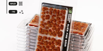 6mm Tufts - Alien Fire, Wild - Gamers Grass