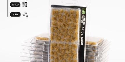 6mm Tufts - Beige, Wild - Gamers Grass