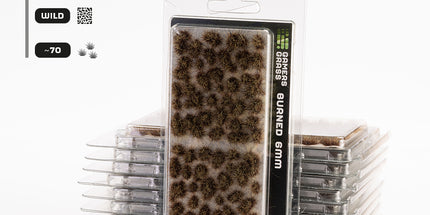 6mm Tufts - Burned, Wild - Gamers Grass