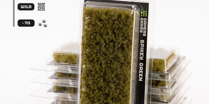 12mm Tufts - Spikey Green,Wild - Gamers Grass