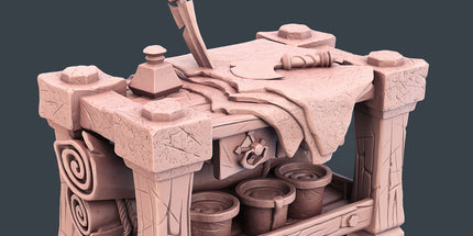 Leather Work Table