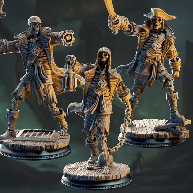Undying Scallywags - Crew of the Damned Galleon (3 pc set)