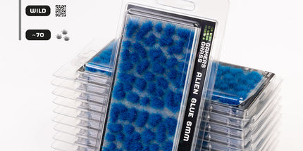 6mm Tufts - Alien Blue, Wild - Gamers Grass