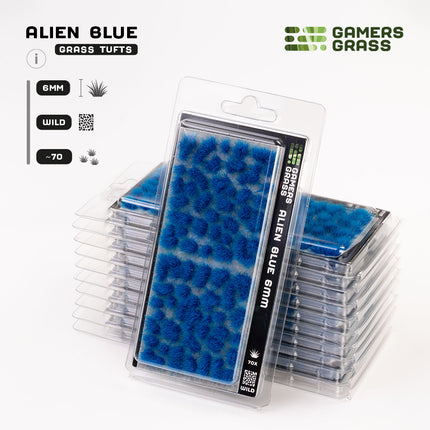6mm Tufts - Alien Blue, Wild - Gamers Grass