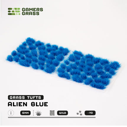 6mm Tufts - Alien Blue, Wild - Gamers Grass