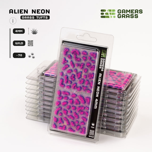 4mm Tufts - Alien Neon, Wild - Gamers Grass