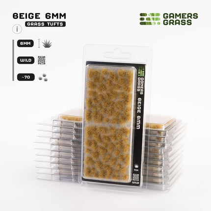 6mm Tufts - Beige, Wild - Gamers Grass