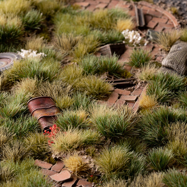 6mm Tufts - Strong Green, Wild - Gamers Grass