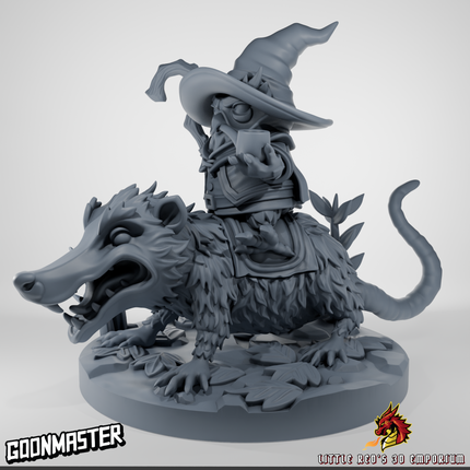 Opossum Mounted Owl Mage