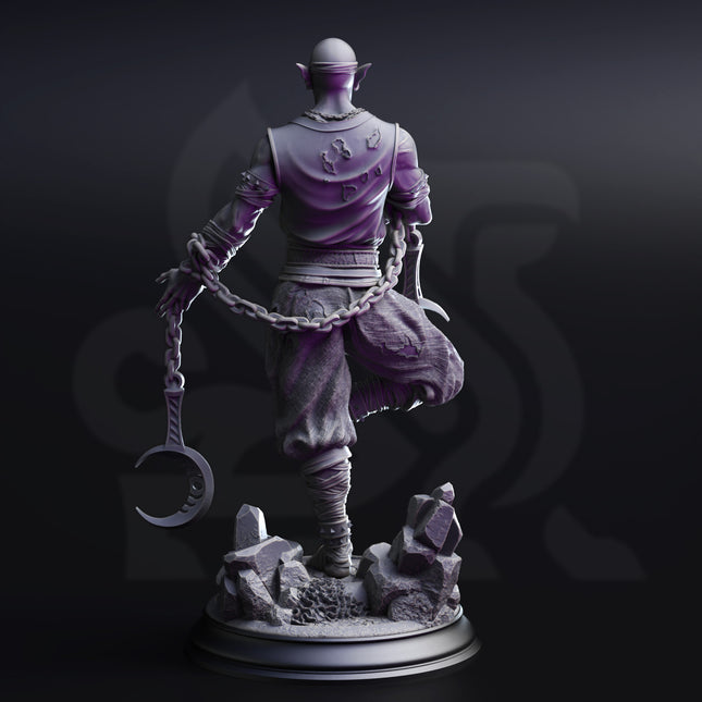 Uxas the Reborn - Drow Lunar Monk