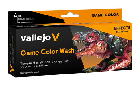 Vallejo Game Colour Game Color Wash - 8 Colour Acrylic Paint Set