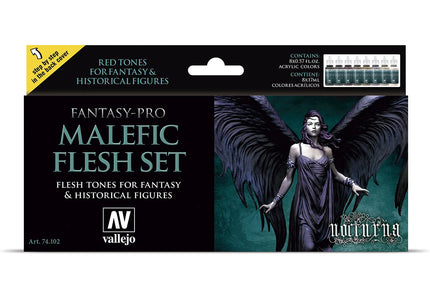 Vallejo Malefic Flesh Set 8 Colour Set