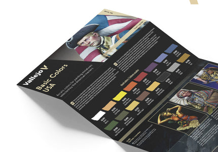 Vallejo Model Colour: Basic Colors USA - 16 Colour Acrylic Paint Set
