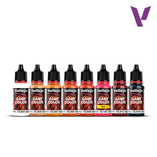 Vallejo Game Colour Fire Dragons - 8 Colour Acrylic Paint Set