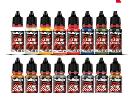 Vallejo Game Color Introduction - 16 Colour Set Acrylic Paint