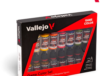 Vallejo Game Color Introduction - 16 Colour Set Acrylic Paint