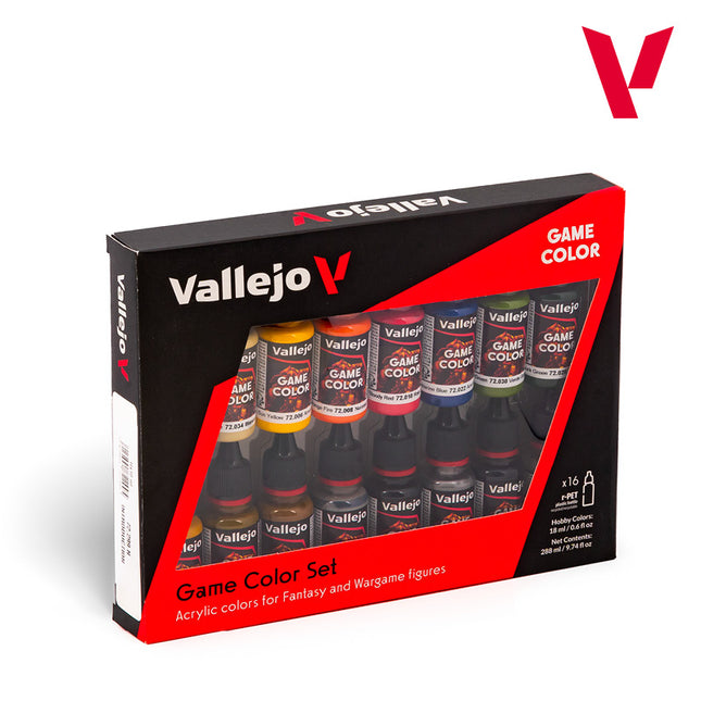 Vallejo Game Color Introduction - 16 Colour Set Acrylic Paint