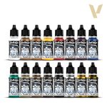 Vallejo Model Color: Medieval Colors - 16 Colour Acrylic Paint Set
