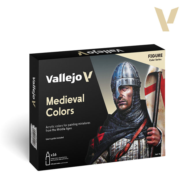 Vallejo Model Color: Medieval Colors - 16 Colour Acrylic Paint Set
