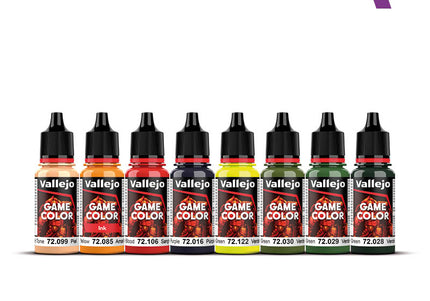 Vallejo Game Colour Orcs & Goblins - 8 Colour Acrylic Paint Set
