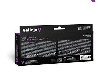 Vallejo Game Colour Orcs & Goblins - 8 Colour Acrylic Paint Set