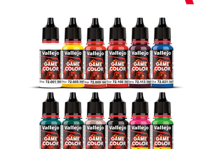 Vallejo Game Color Sci-Fi Paint Set by Angel Giraldez 12 Colours w/ Exclusive Miniature Acrylic Paint Set
